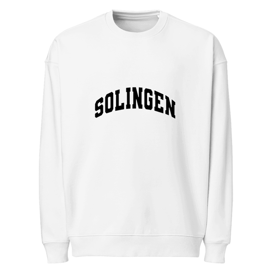 Solingen Sweatshirt mit Varsity3-Design (Weiß)