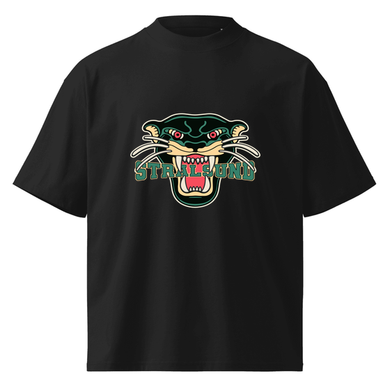 Stralsund T-Shirt mit Panther-Design (Schwarz)