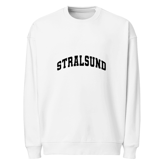 Stralsund Sweatshirt mit Varsity3-Design (Weiß)