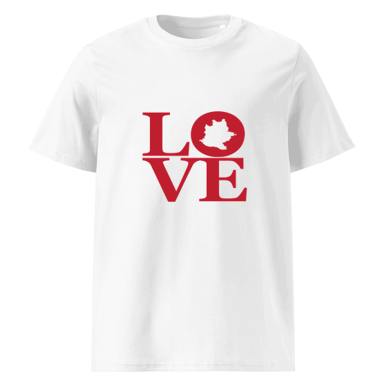 Stuttgart T-Shirt mit Love-Design (Weiß)