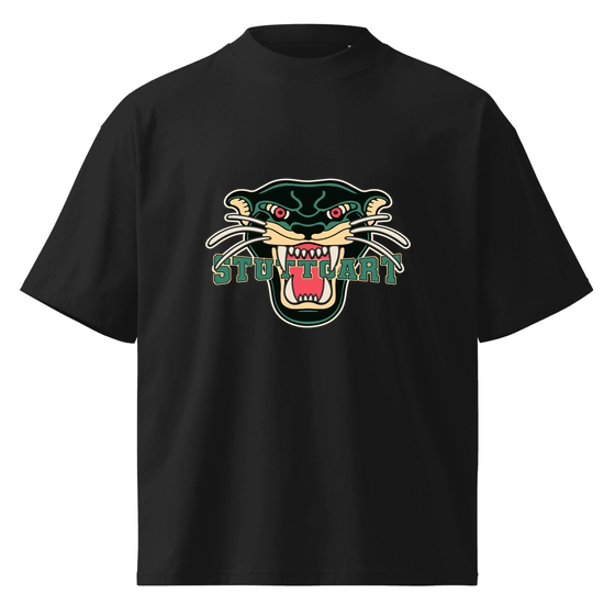 Stuttgart T-Shirt mit Panther-Design (Schwarz)