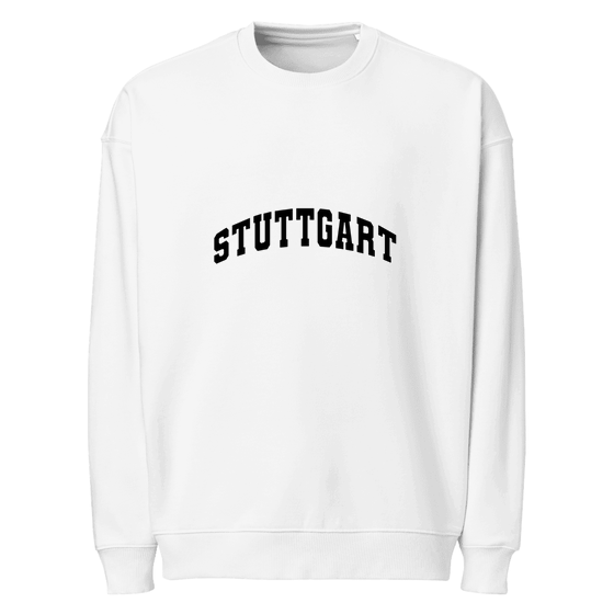 Stuttgart Sweatshirt mit Varsity3-Design (Weiß)