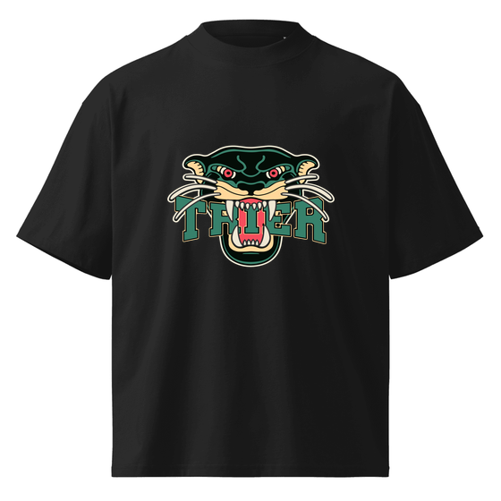 Trier T-Shirt mit Panther-Design (Schwarz)