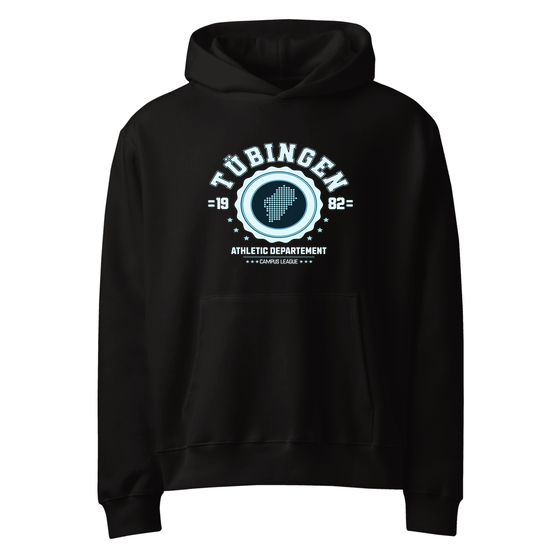 Tübingen Hoodie mit Varsity Hero-Design (Schwarz)