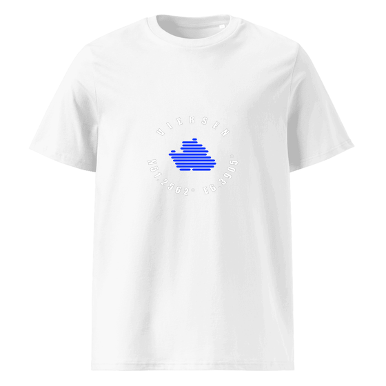 Viersen T-Shirt mit Minimal Coordinates-Design (Weiß)