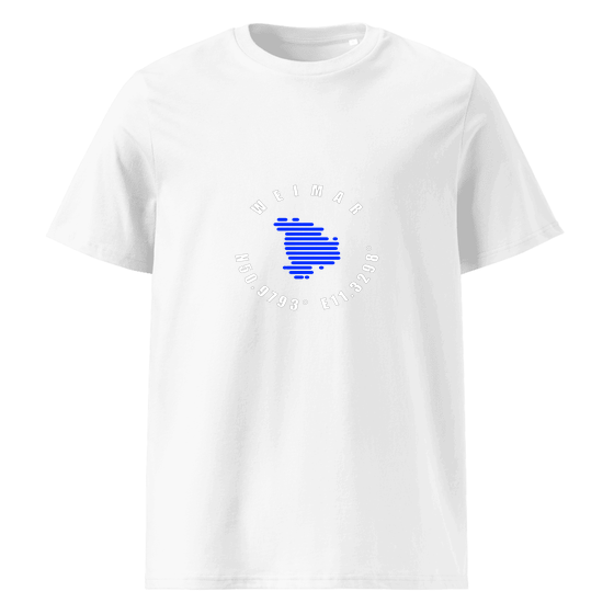 Weimar T-Shirt mit Minimal Coordinates-Design (Weiß)