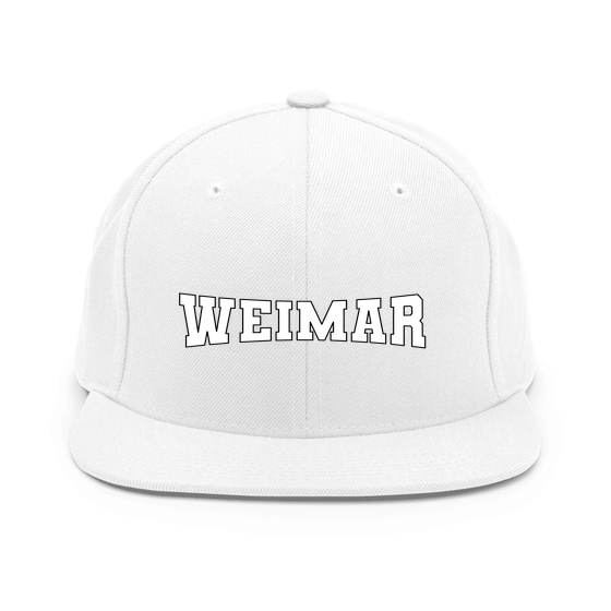 Weimar Cap mit Varsity4-Design (Weiß)