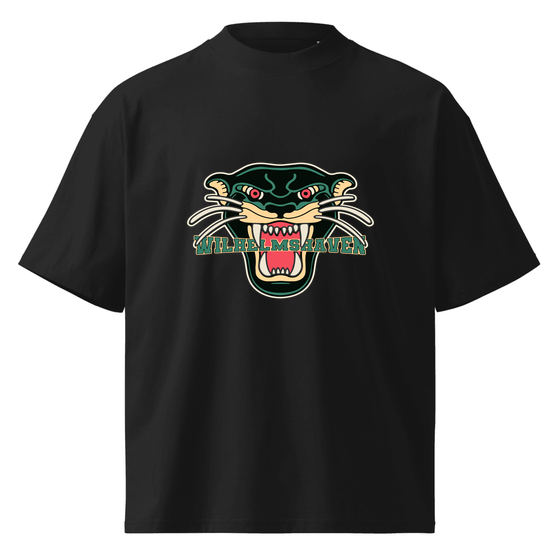 Wilhelmshaven T-Shirt mit Panther-Design (Schwarz)