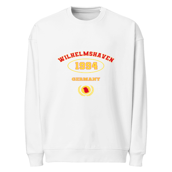 Wilhelmshaven Sweatshirt mit University 1994-Design (Weiß)
