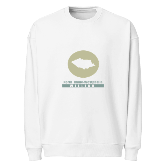Willich Sweatshirt mit Minimal Moon-Design (Weiß)