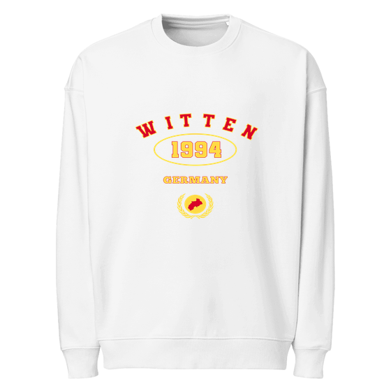 Witten Sweatshirt mit University 1994-Design (Weiß)