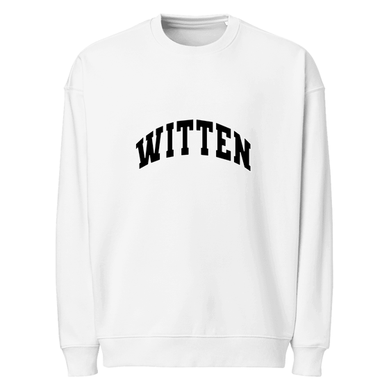 Witten Sweatshirt mit Varsity3-Design (Weiß)