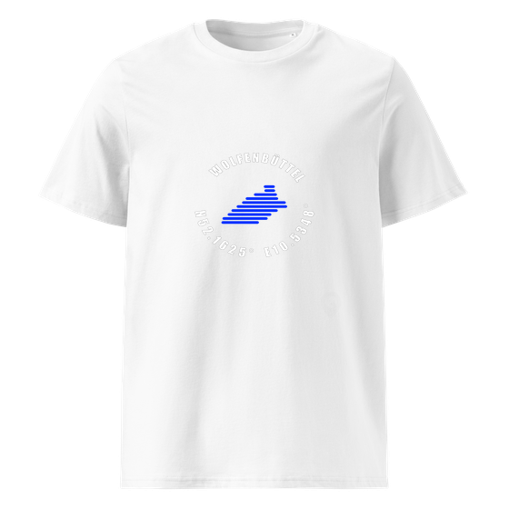 Wolfenbüttel T-Shirt mit Minimal Coordinates-Design (Schwarz)