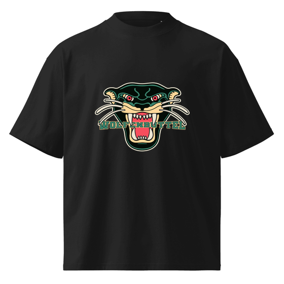 Wolfenbüttel T-Shirt mit Panther-Design (Schwarz)