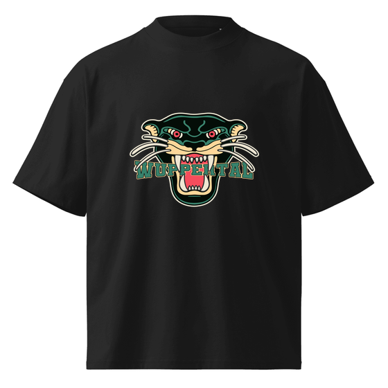 Wuppertal T-Shirt mit Panther-Design (Schwarz)