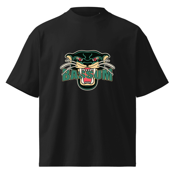 Oversized Unisex Bio-T-Shirt mit breitem Kragen für Bassum