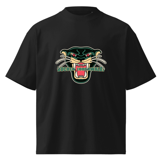 Oversized Unisex Bio-T-Shirt mit breitem Kragen für Buchen (Odenwald)