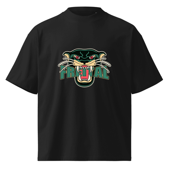 Oversized Unisex Bio-T-Shirt mit breitem Kragen für Freital