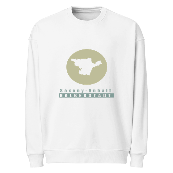 Oversized Unisex Bio-Pullover für Halberstadt
