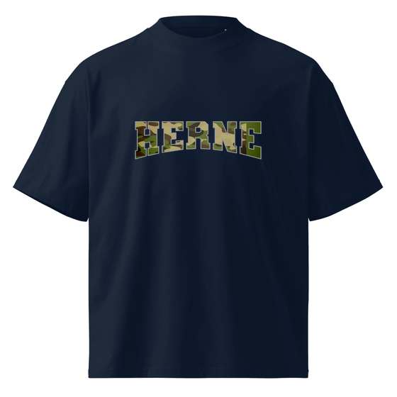 Oversized Unisex Bio-T-Shirt mit breitem Kragen für Herne