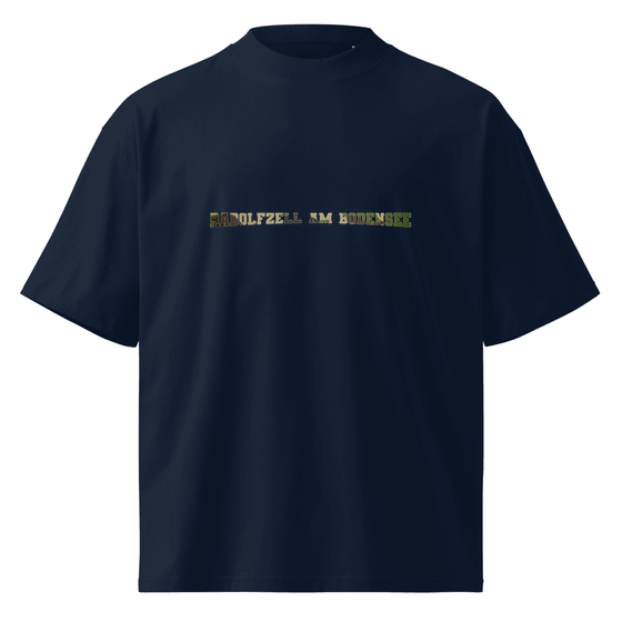 Oversized Unisex Bio-T-Shirt mit breitem Kragen für Radolfzell am Bodensee