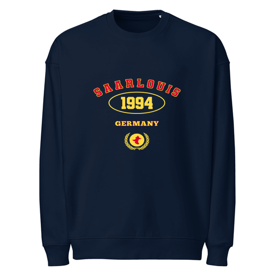 Oversized Unisex Bio-Pullover für Saarlouis