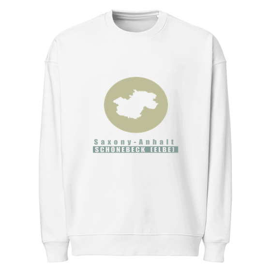 Oversized Unisex Bio-Pullover für Schönebeck (Elbe)