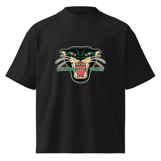 Oversized Unisex Bio-T-Shirt mit breitem Kragen für Schönebeck (Elbe)