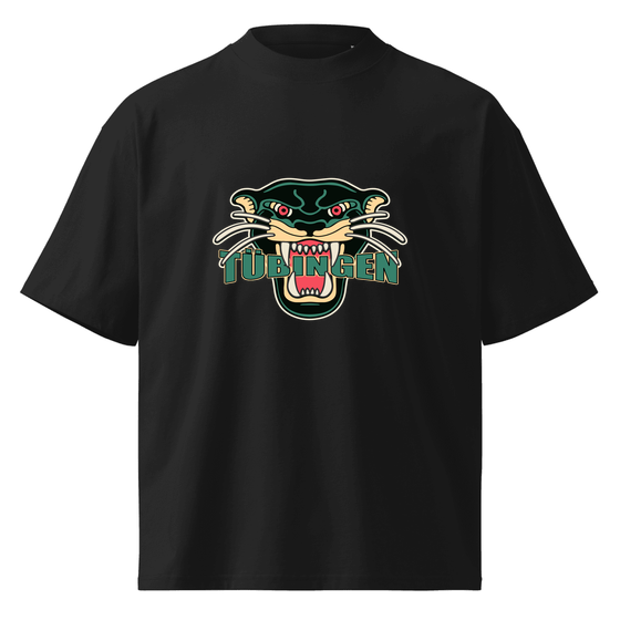 Oversized Unisex Bio-T-Shirt mit breitem Kragen für Tübingen
