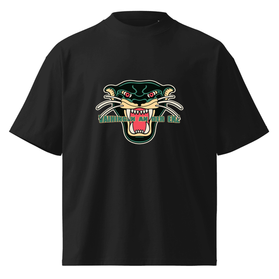 Oversized Unisex Bio-T-Shirt mit breitem Kragen für Vaihingen an der Enz