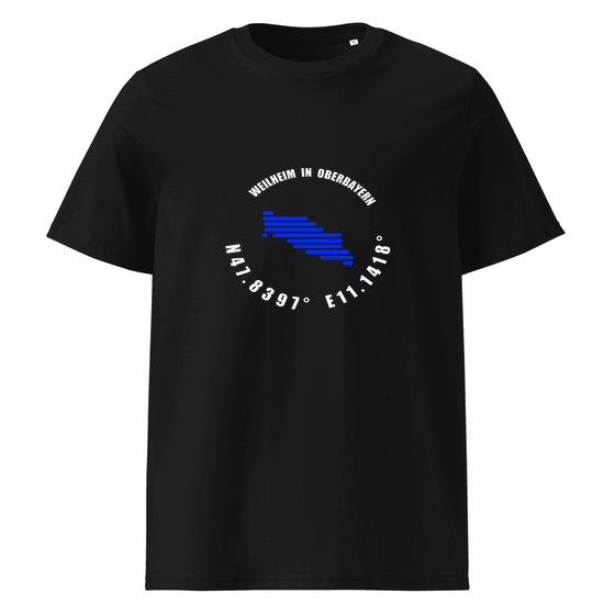 Unisex T-Shirt aus Bio-Baumwolle für Weilheim in Oberbayern